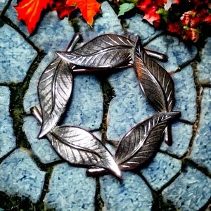 Absolutely gorgeous vintage circle leaf brooch bought at estate sale
